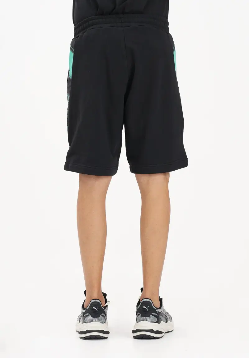 Shorts sportivo Brush nero da uomo miniatura 3