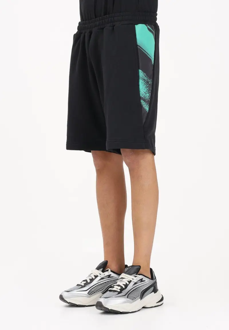 Shorts sportivo Brush nero da uomo