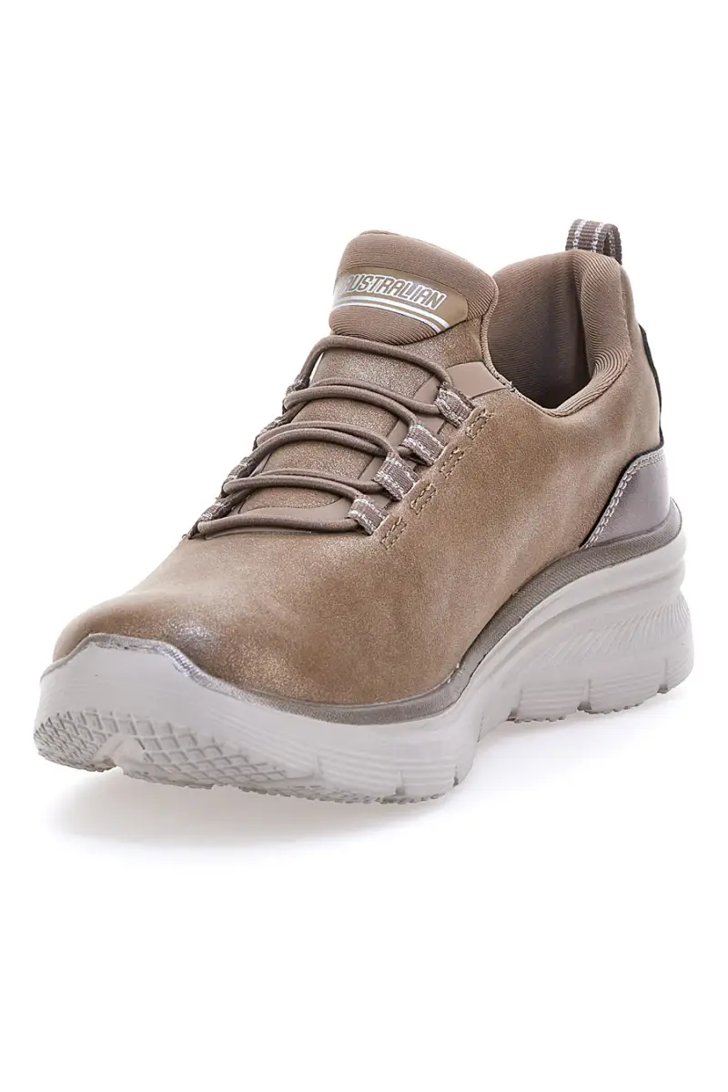 Sneakers beige traspiranti con memory comfort e lacci elasticizzati Australian AU52W511 [BEIGE] miniatura 3