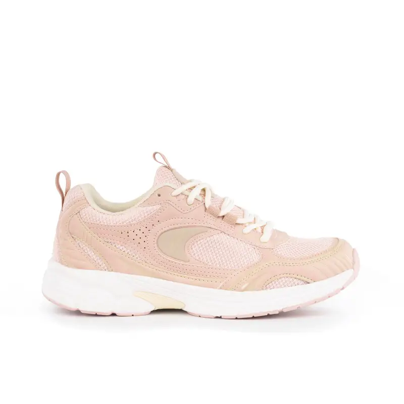 Sneakers donna rosa e da running con logo laterale
