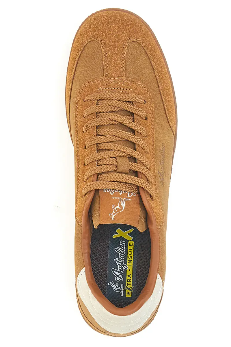 Sneakers marroni con extra insole, energy return e suola in gomma Australian AU52M115 [TAN] miniatura 3