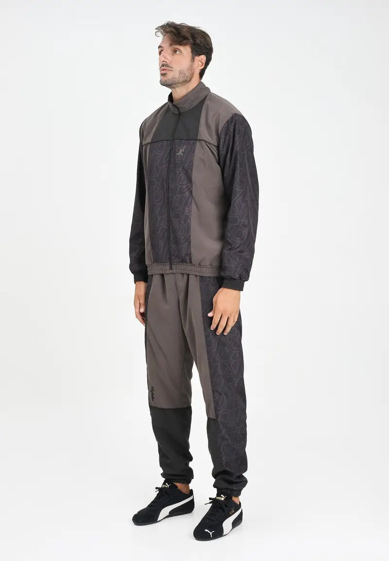 AUSTRALIAN Tuta Iconissima marrone e nera da uomo