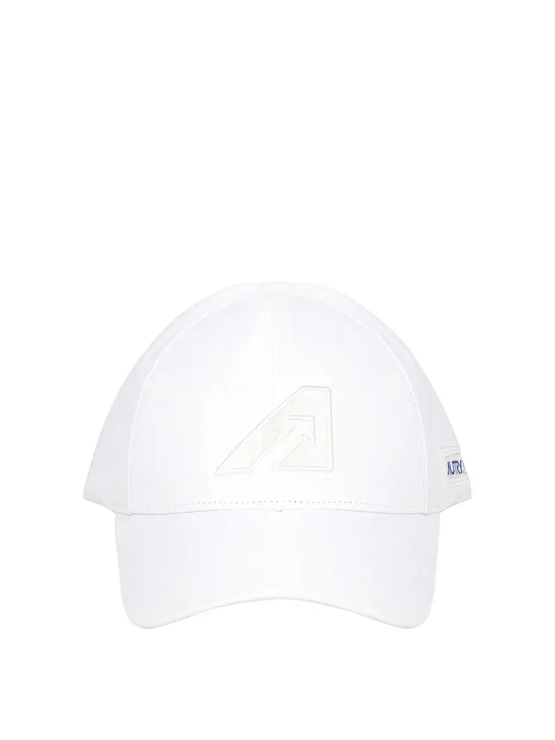Cappello Da Baseball Bianco Con Logo Ricamato