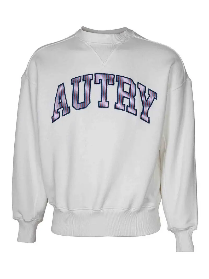 Felpa In Cotone Bianco