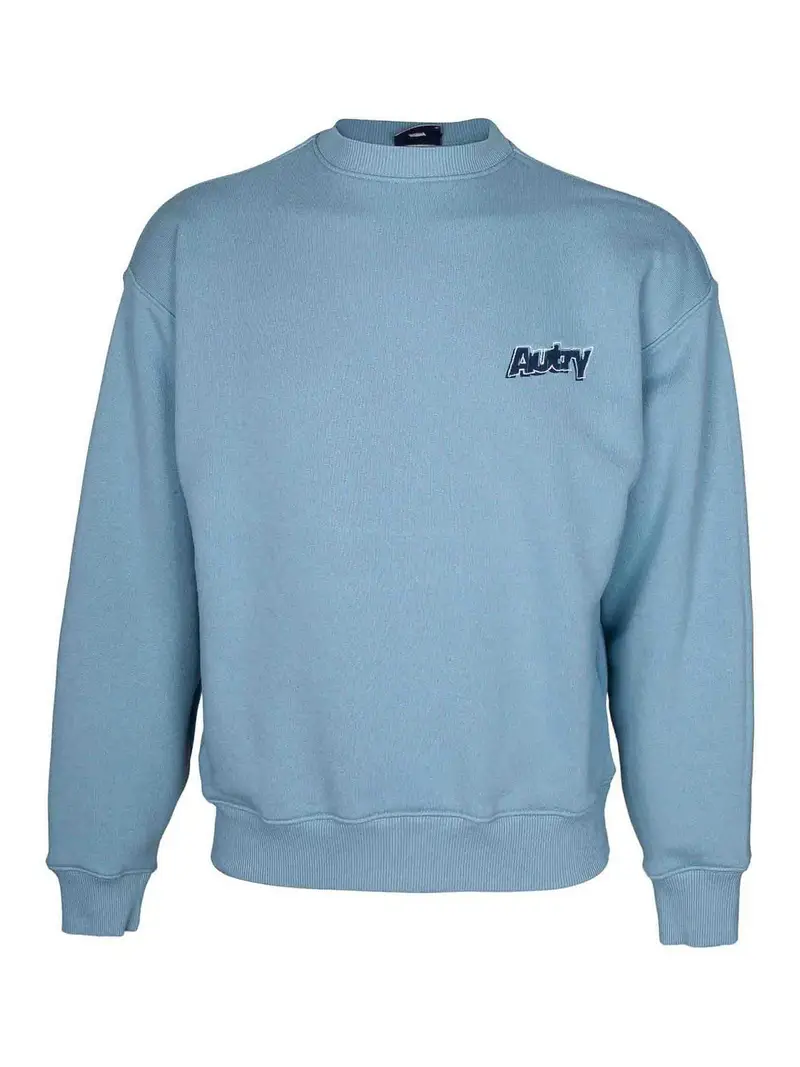 Felpa In Cotone Con Logo Colore Azzurro