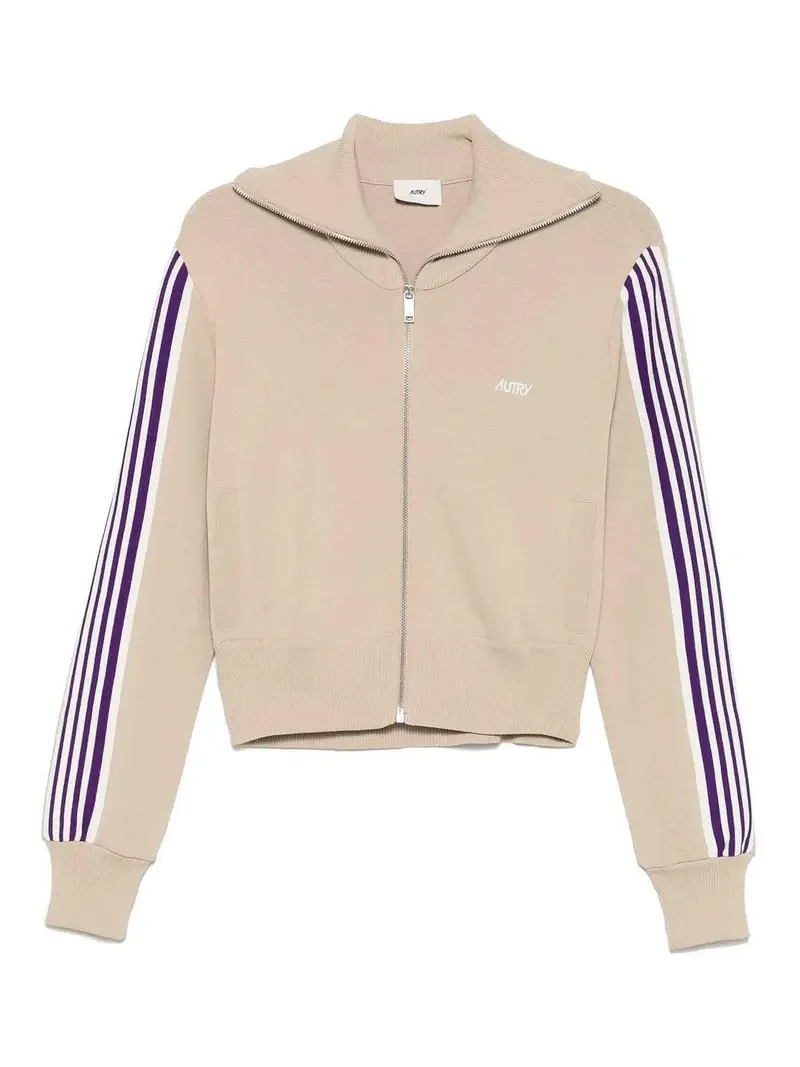 Felpa zitta a maglia Beige