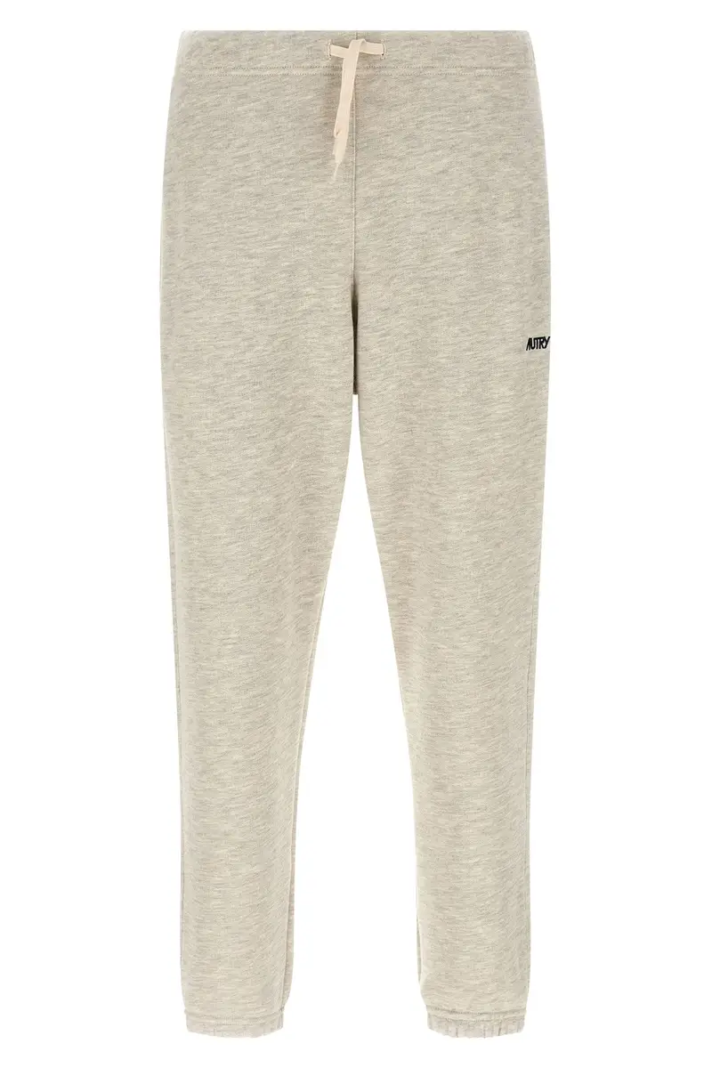 Jogging Ricamo Logo Grigio