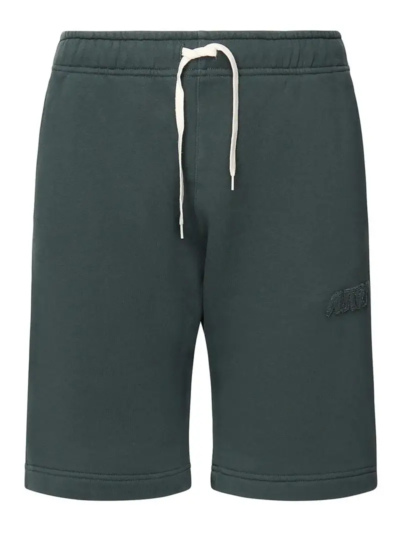 Logo Fleece Shorts Verde
