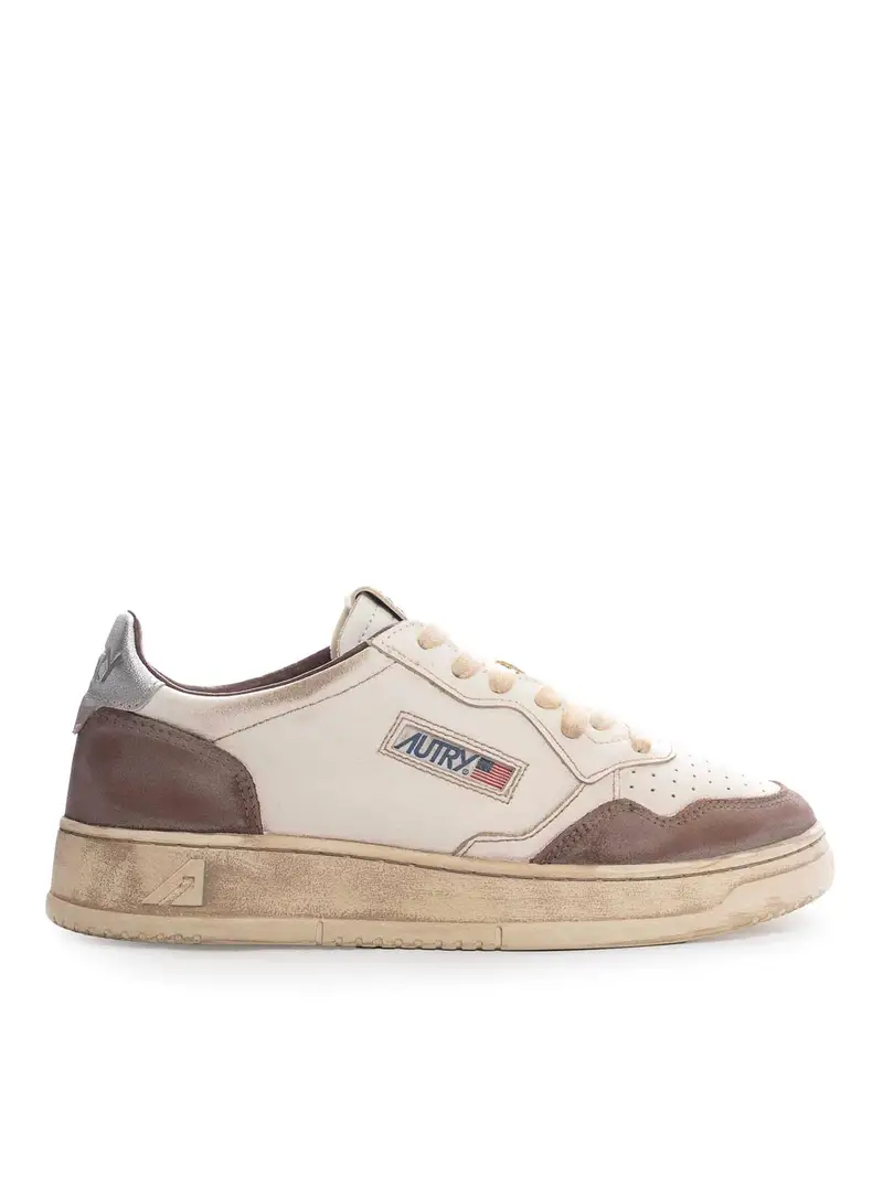 Medaglia bassa sneaker super vintage Beige