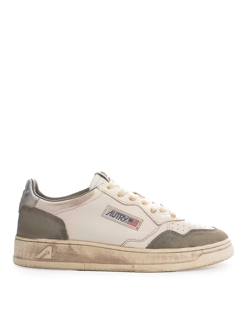 Medaglia bassa sneaker super vintage Beige