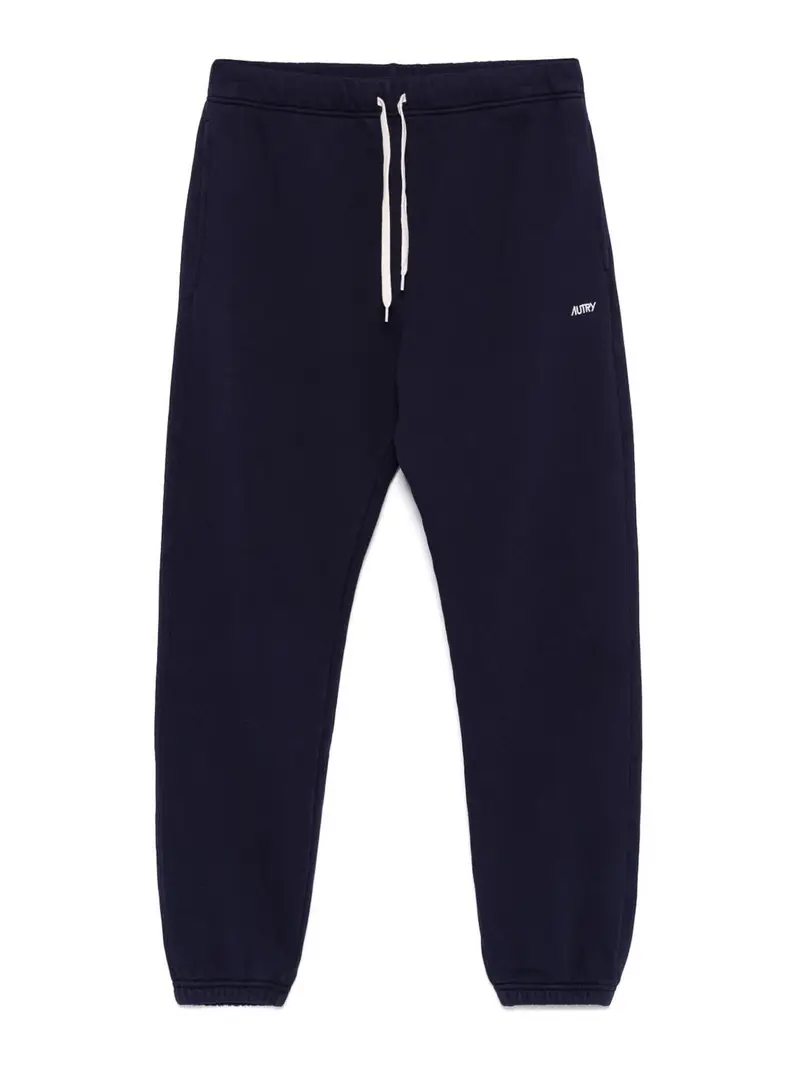 Pantaloni sportivi in cotone blu