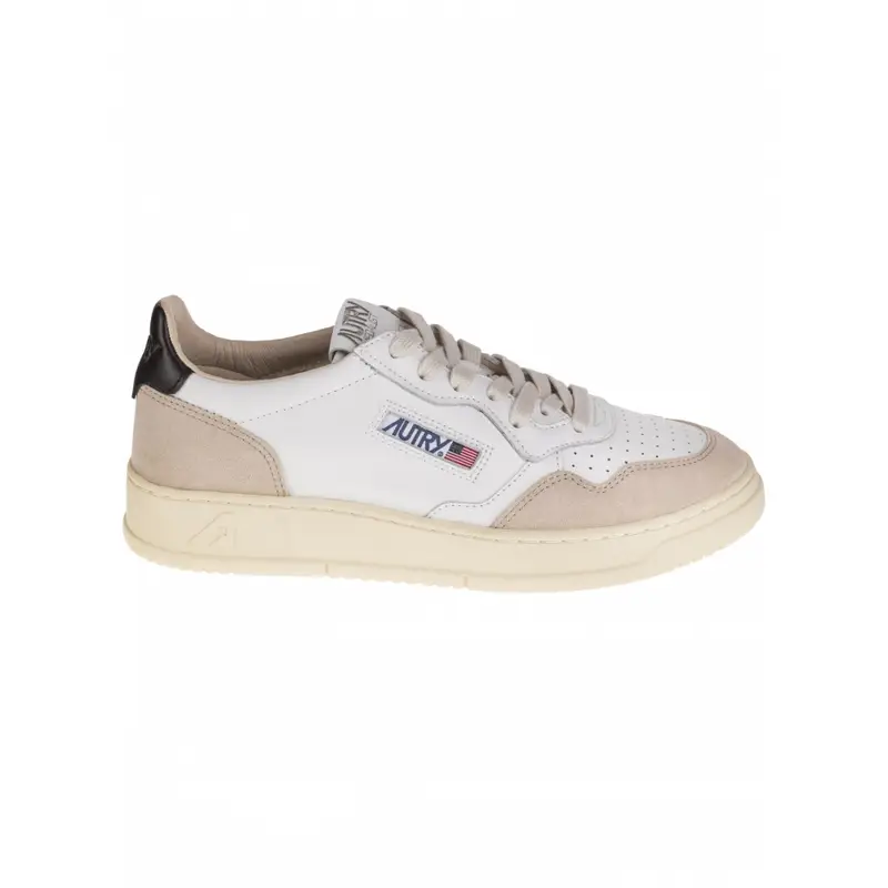 scarpe uomo medalist in camoscio e pelle bianca e nera