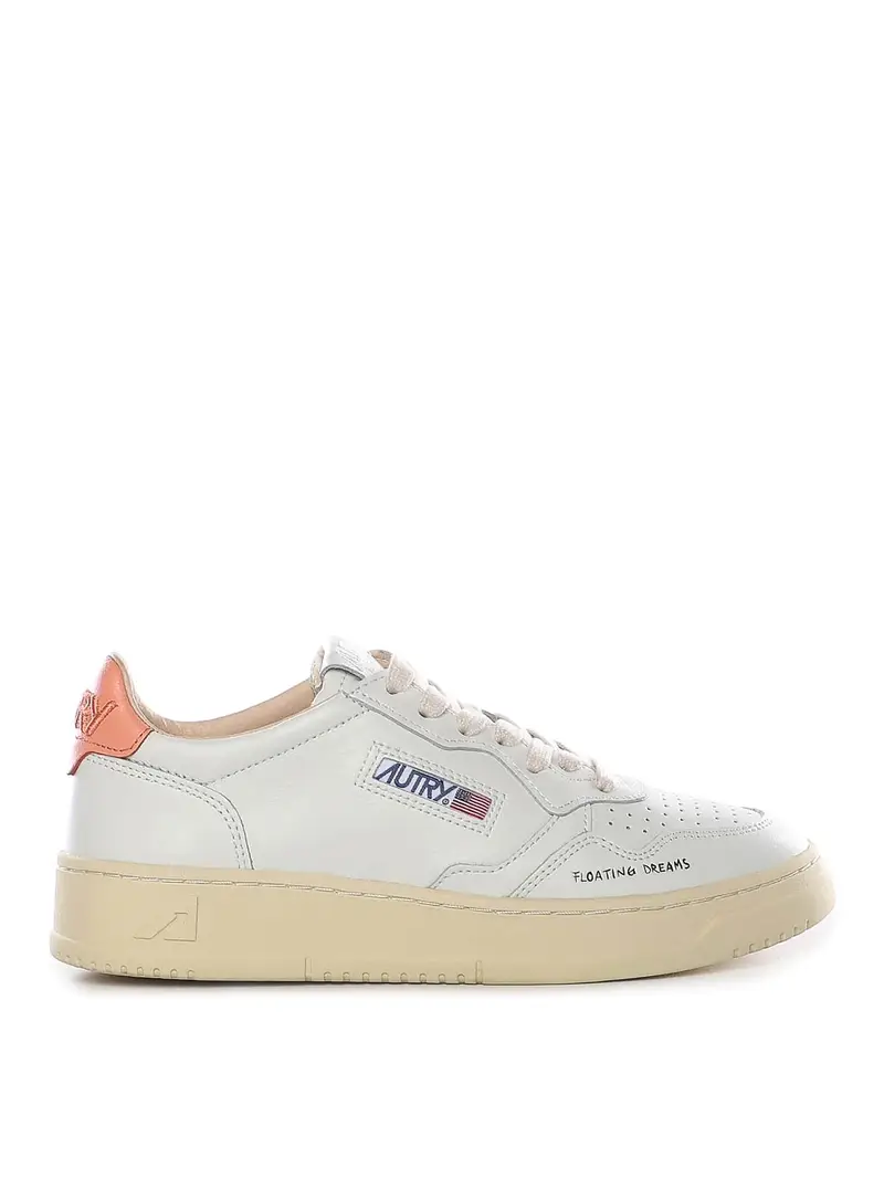 Sneaker basse da donna medagliate Beige