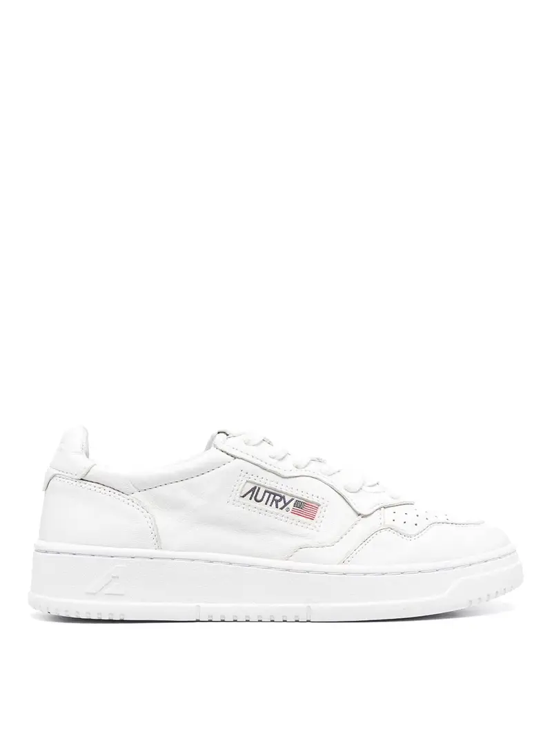 Sneaker basse da donna medagliate Bianco