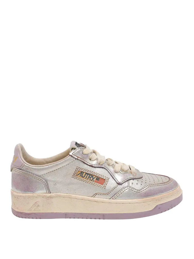 Sneaker Super Vintage da medaglia Argento