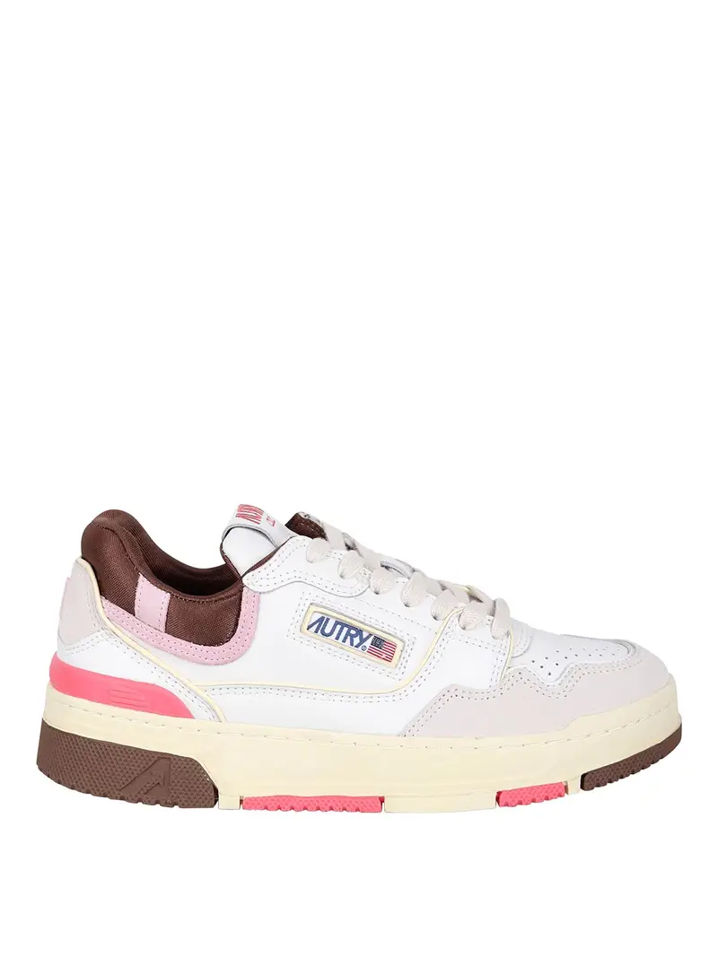 Sneakers Clc Basse In Pelle Rosa