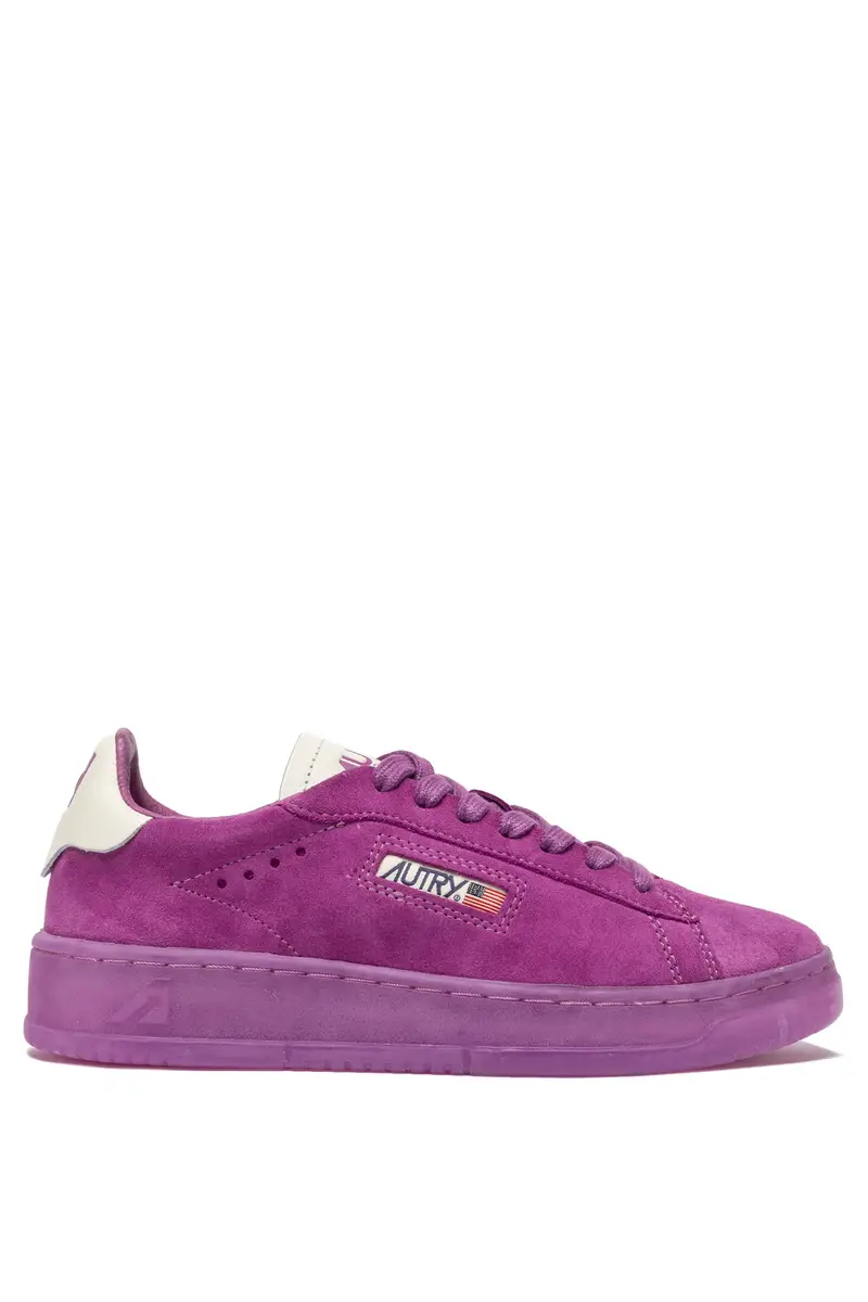 SNEAKERS DALLAS LOW IN SUEDE COLORE VIOLA