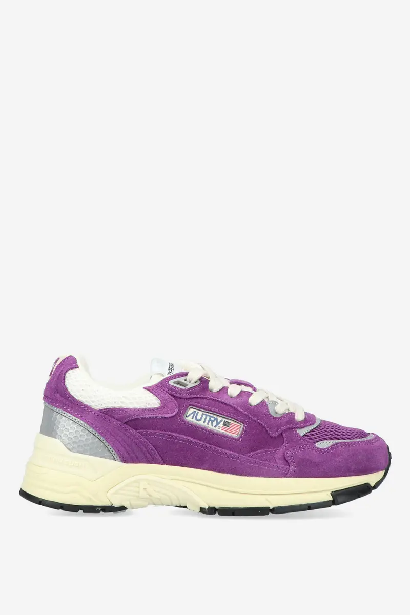 Sneakers hyperway in mesh e suede viola