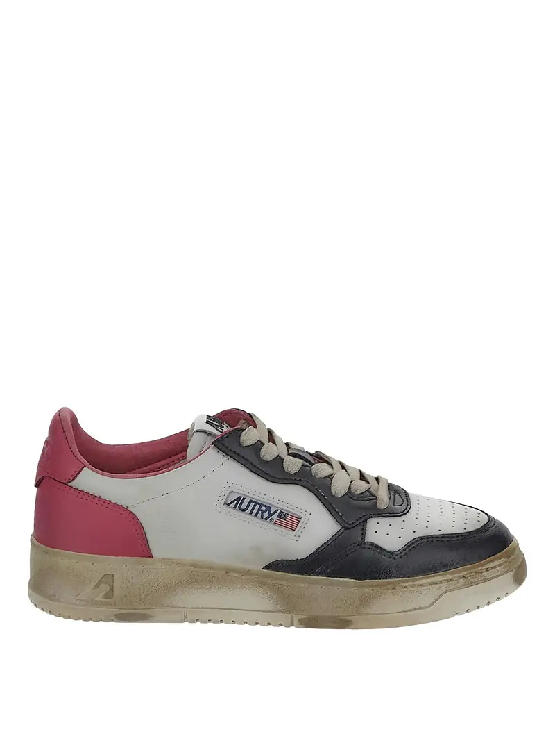 Sneakers in pelle Beige