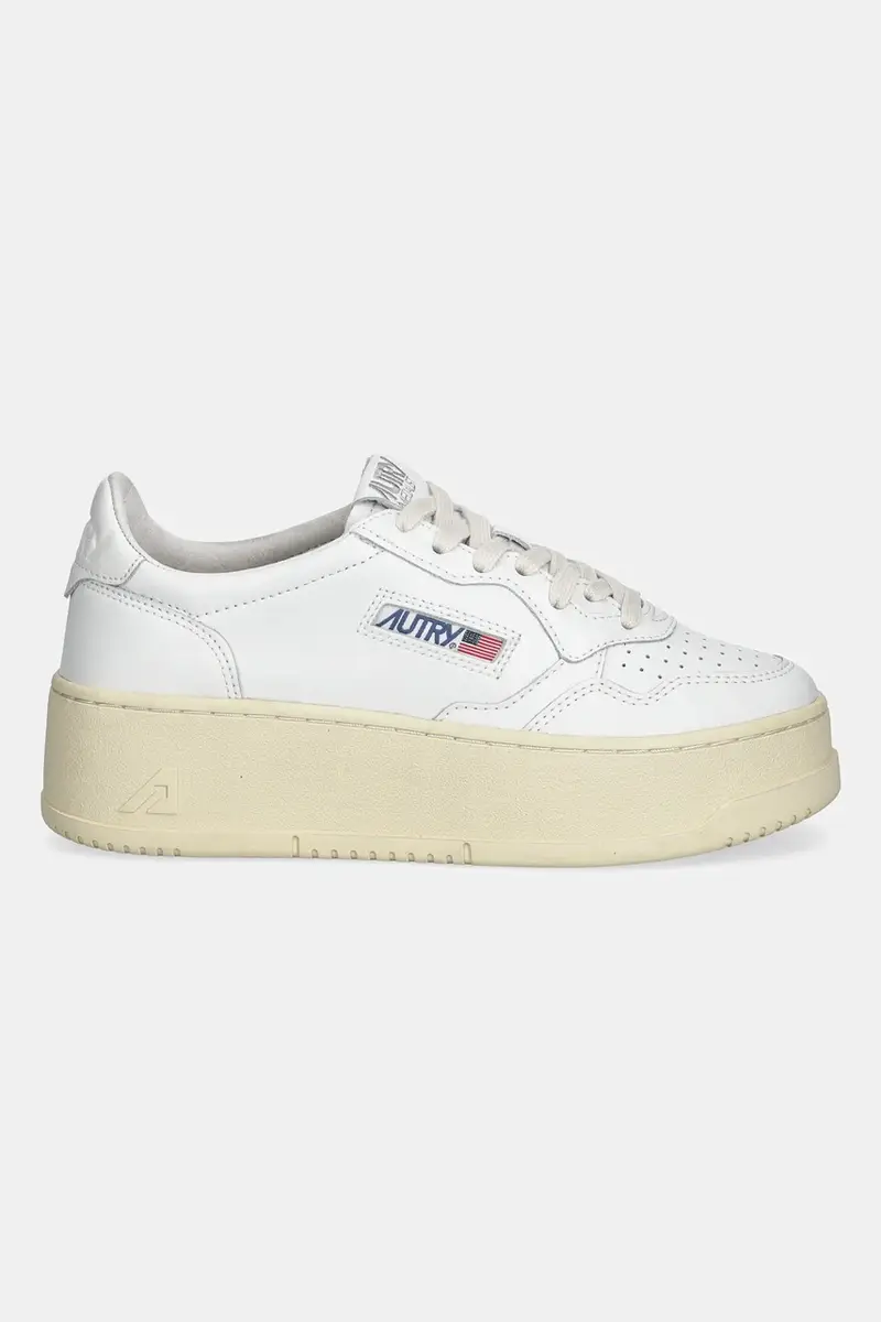 sneakers in pelle Platform colore bianco A1UNPTLWLL15 miniatura 2