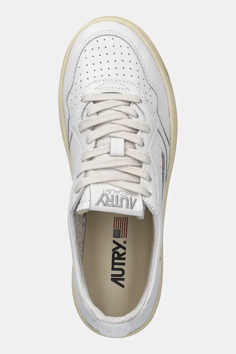 sneakers in pelle Platform colore bianco A1UNPTLWLL15 miniatura 4