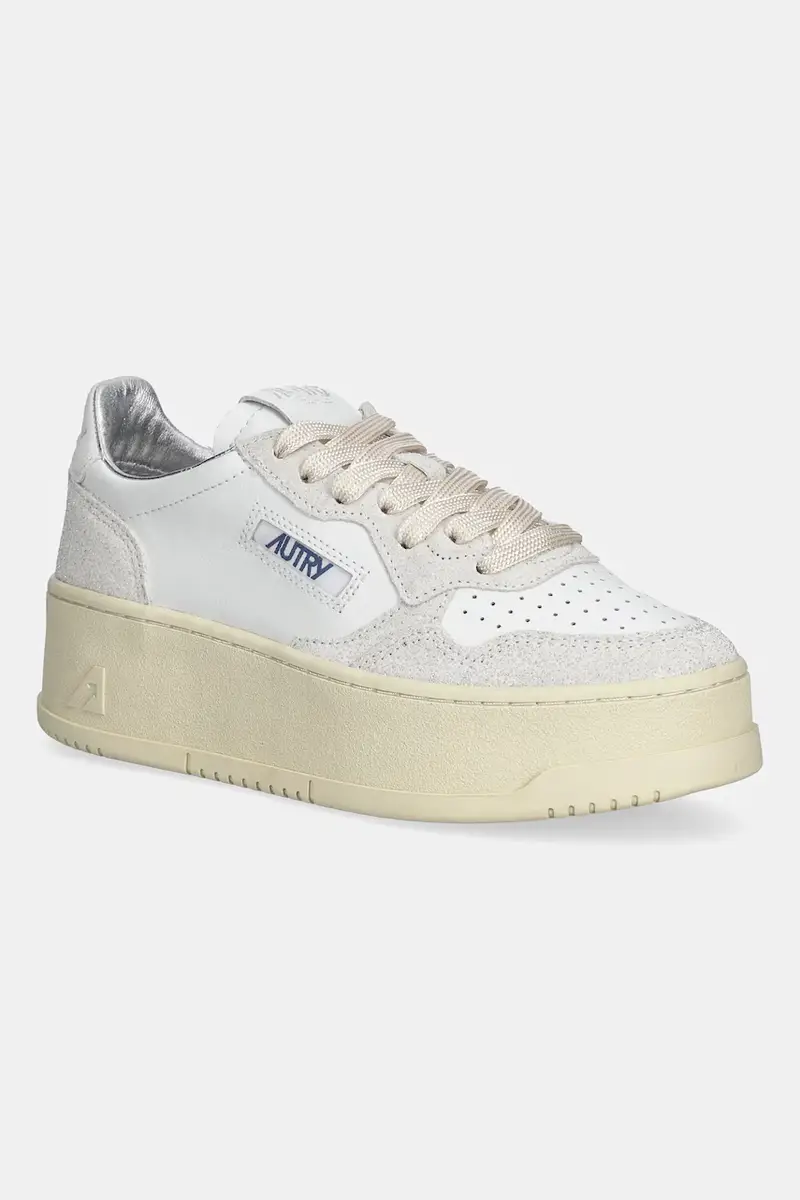 sneakers in pelle Platform donna colore bianco A1UNPTLWTA01