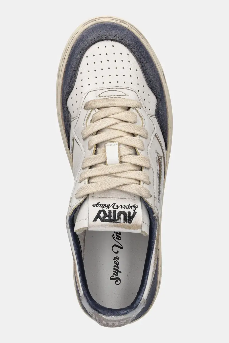 sneakers in pelle Sup Vint donna colore beige A1UNAVLWLS07 miniatura 4