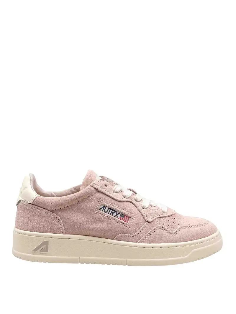 Sneakers Medalist In Camoscio Colore Silk Bianco