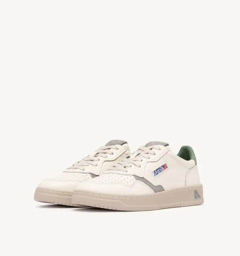 Autry Sneakers in pelle loden frost e retro verde miniatura 2