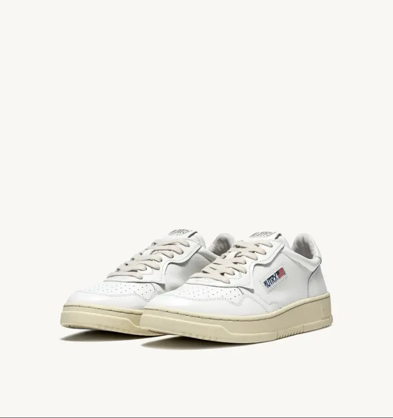 Sneakers medalist low in pelle bianca Bianco miniatura 2