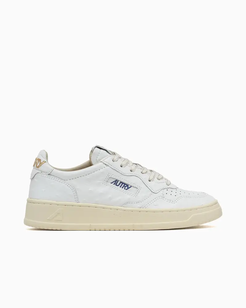 Sneakers medalist low in pelle ostry bianco