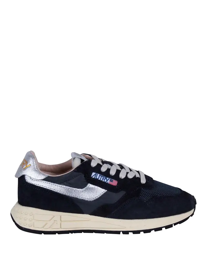 Sneakers Reelwind Low In Nylon Pelle E Suede Multicolore