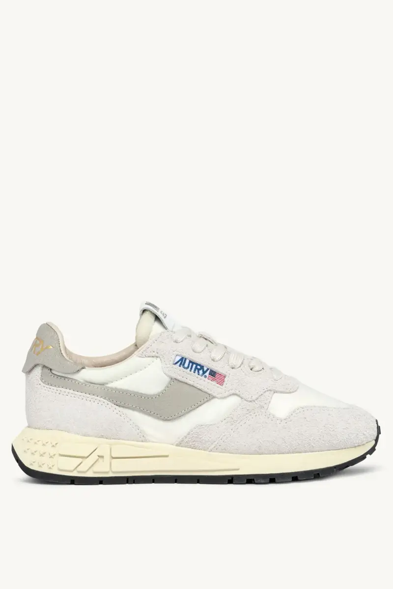 Sneakers Reelwind panna con inserti grigio Bianco