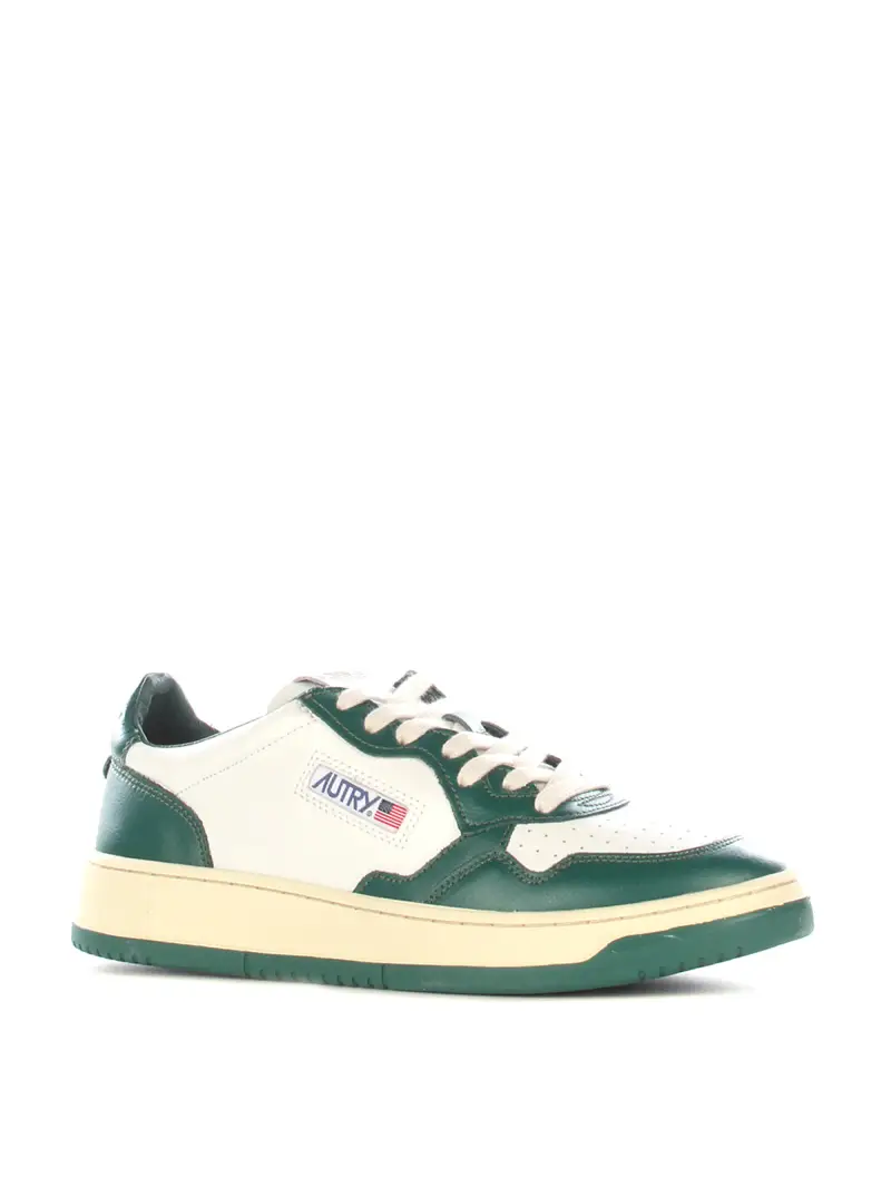 Autry Sneakers Uomo Verde e Bianco in Pelle miniatura 2
