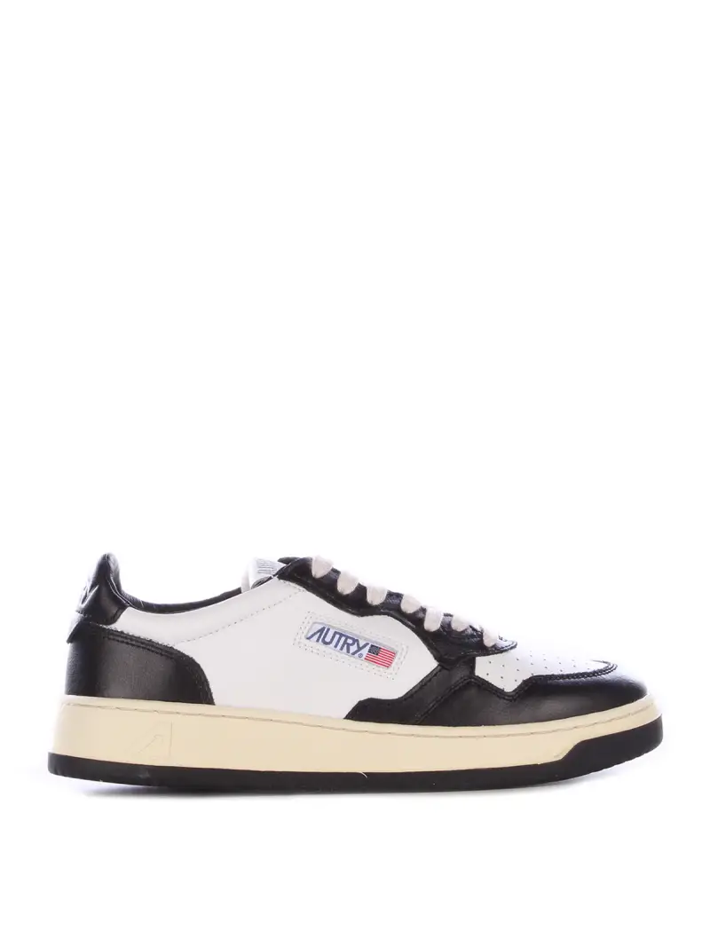 Autry Sneakers Uomo Bianco e Nero in Pelle