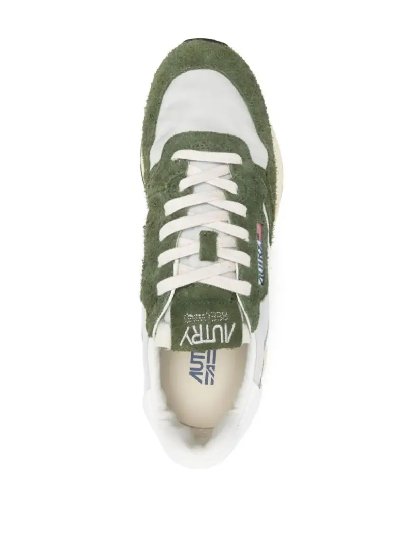 Autry Sneakers Uomo Verde in Suede e Nylon miniatura 3