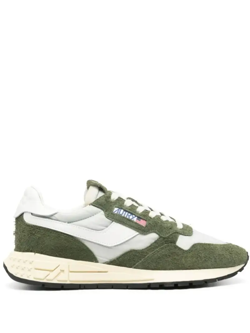 Autry Sneakers Uomo Verde in Suede e Nylon