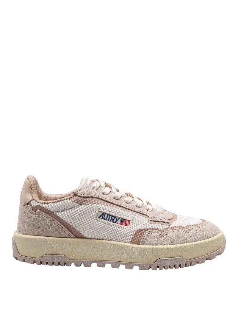 Sneakers Wildpace In Mesh E Suede Beige