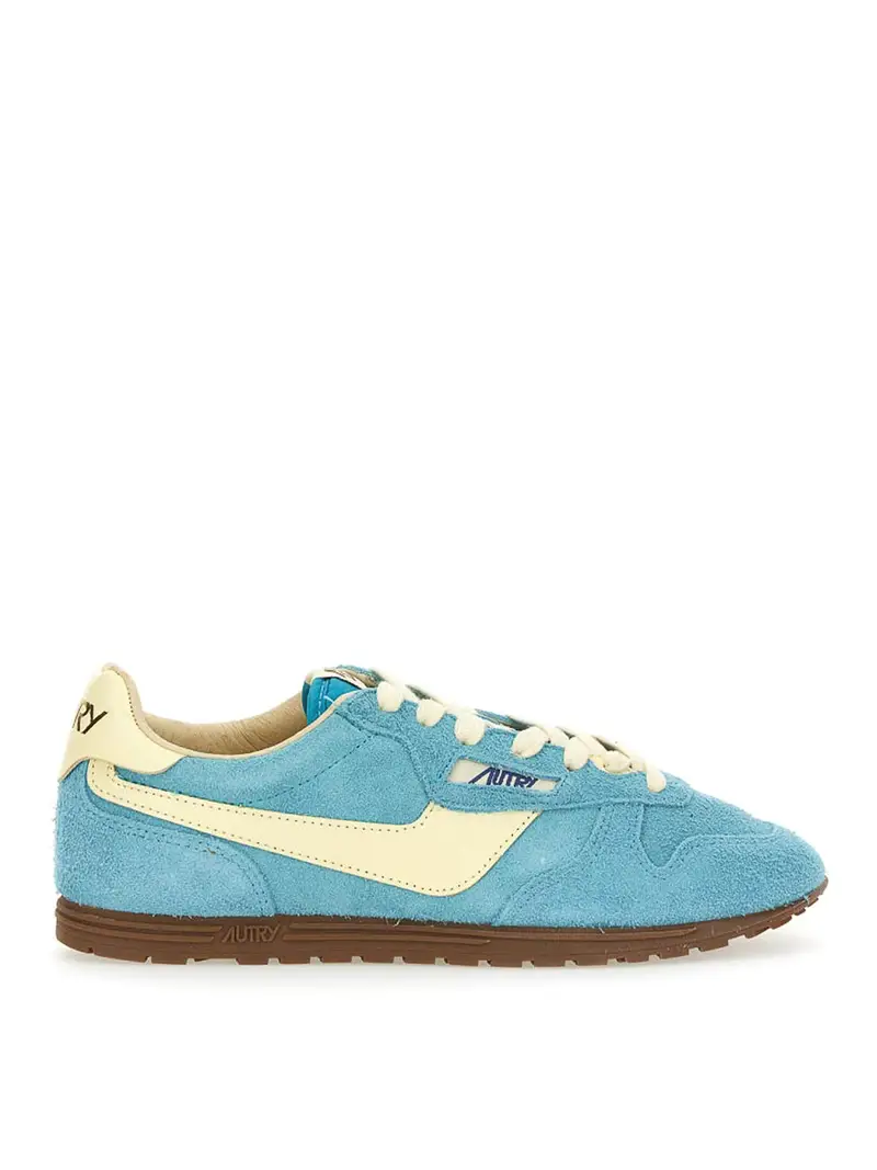 Sneakers Windspin in suede e pelle Blu