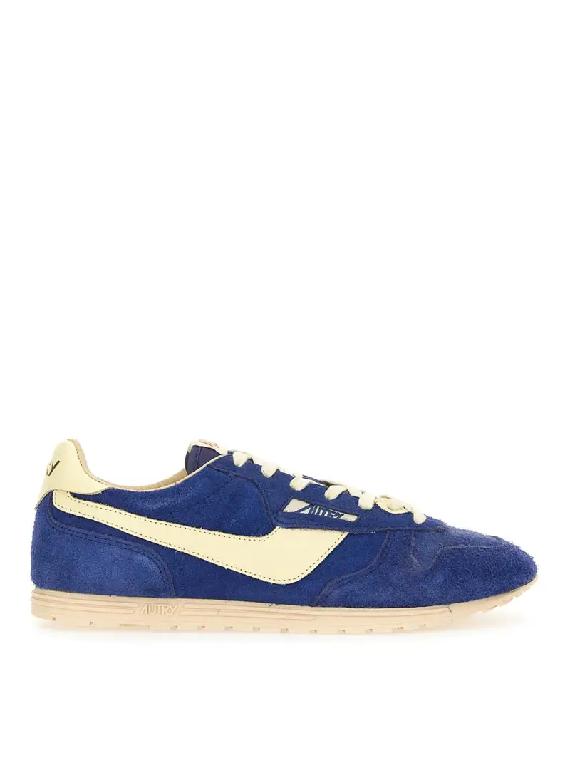 Sneakers Windspin in suede e pelle Blu