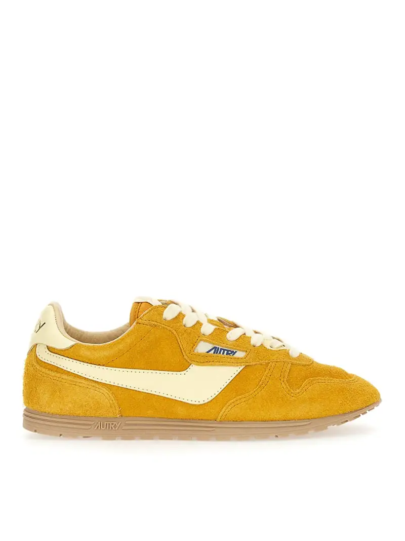 Sneakers Windspin in suede e pelle Giallo
