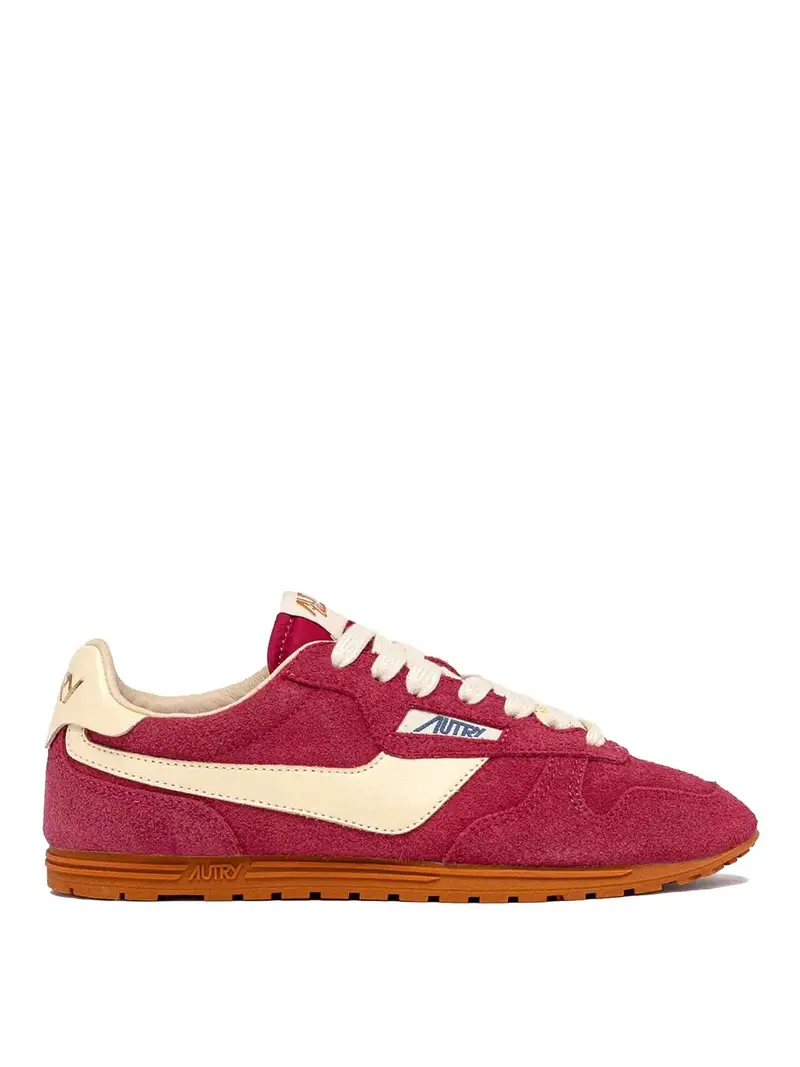 Sneakers Windspin in suede e pelle Rosso