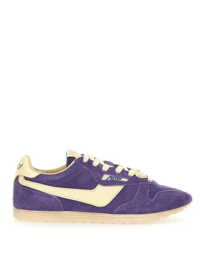 Sneakers Windspin in suede e pelle Viola