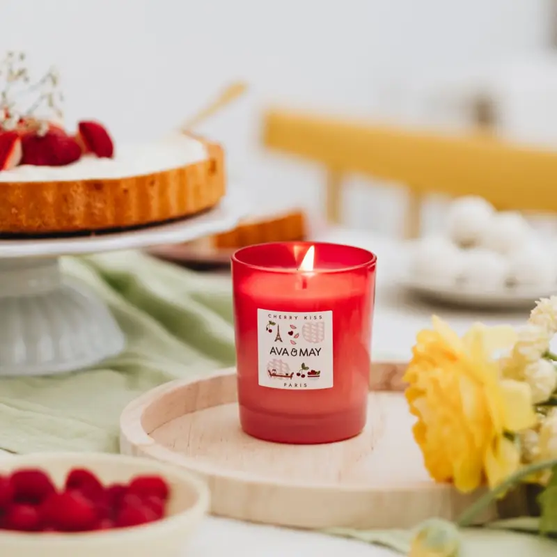 Candele Cherry Kiss 180g - - Candele profumate miniatura 4