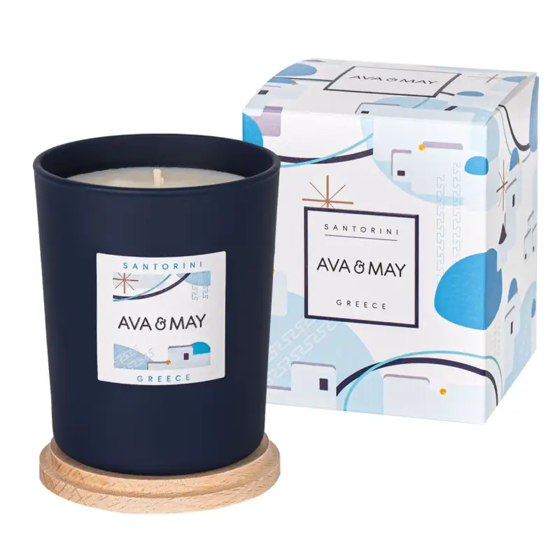 Candele Santorini 180g - - Candele profumate miniatura 2
