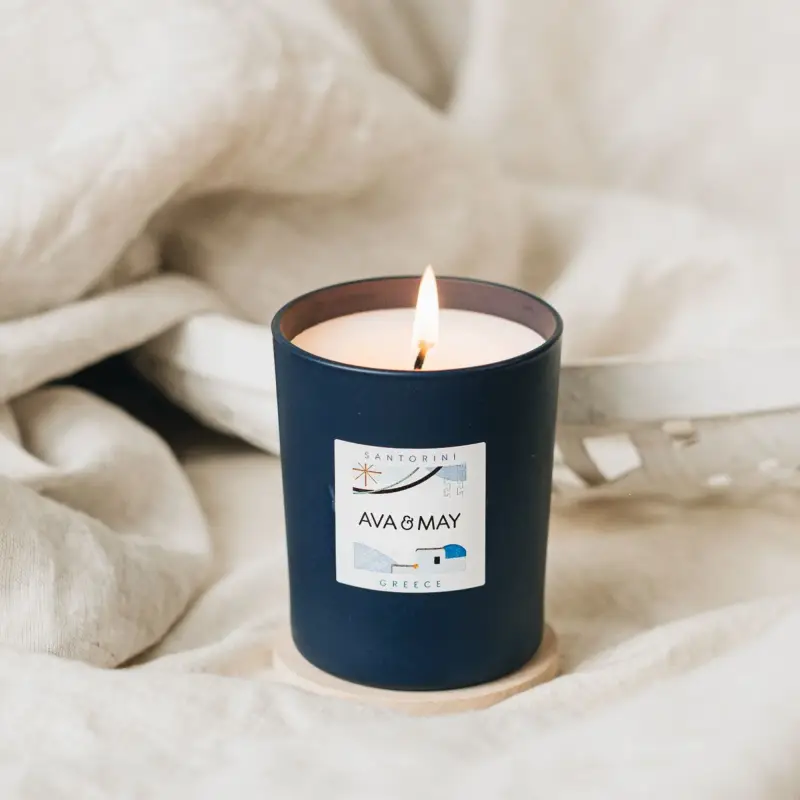 Candele Santorini 180g - - Candele profumate miniatura 3