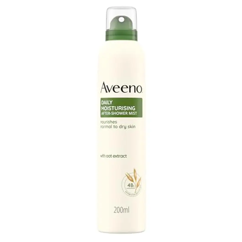 Aveeno Daily Moisturising Spray Dopo-Doccia, Crema corpo idratante in spray con Avena, Crema corpo spray per pelli