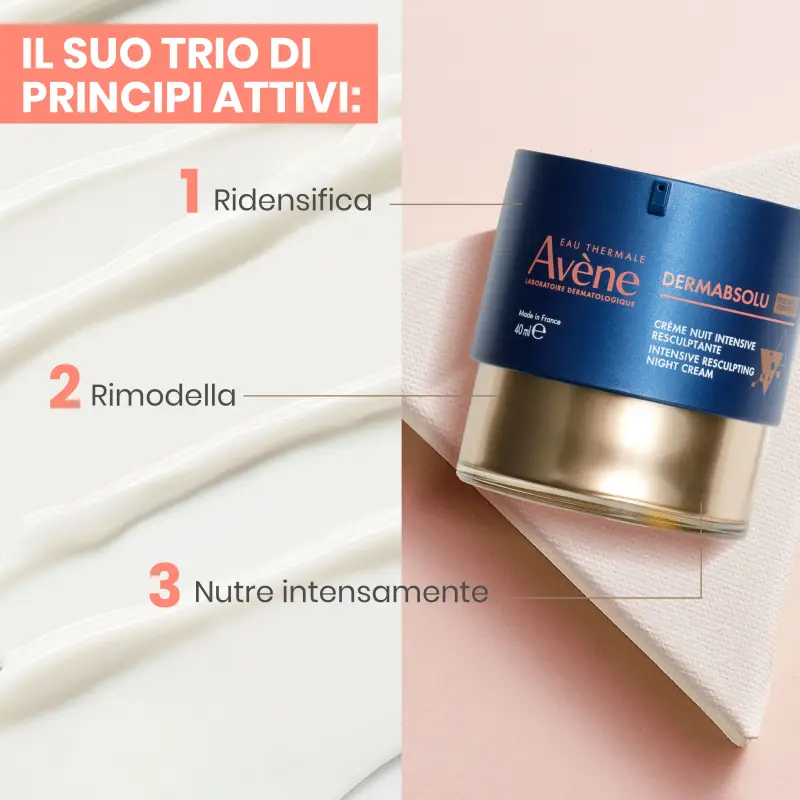 DermAbsolu Crema Notte Intensiva Rimodellante - Trattamento antietà pelli mature, Crema antirughe miniatura 5