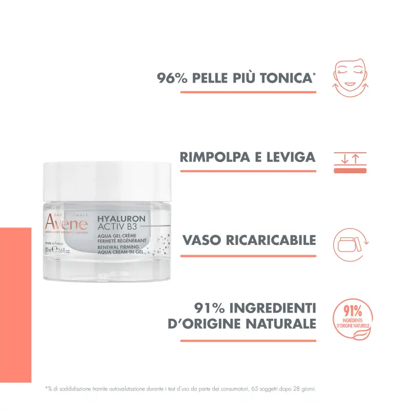 Hyaluron Activ B3 Aqua Gel-Crema rigenerazione cellulare anti-età - Trattamento antietà pelli mature, Crema antirughe, Crema idratante viso, Trat miniatura 2