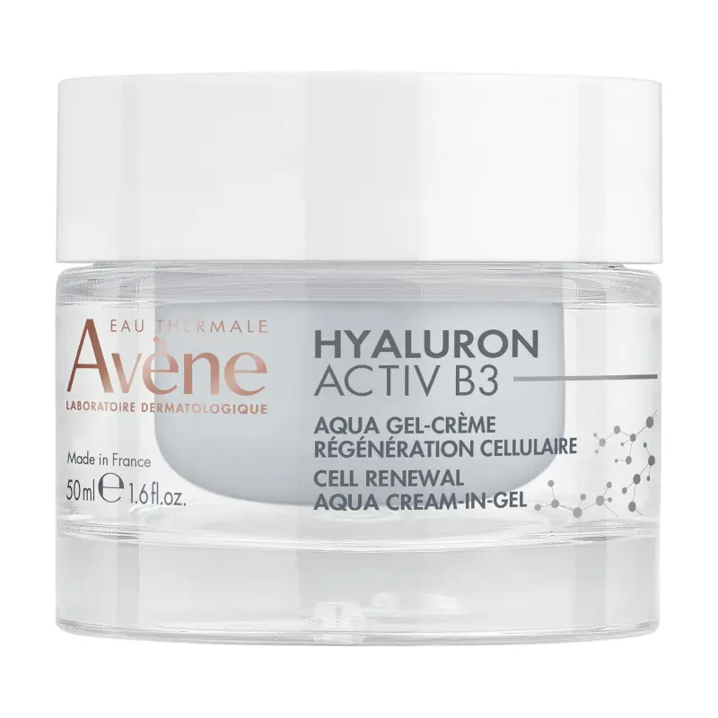 Hyaluron Activ B3 Aqua Gel-Crema rigenerazione cellulare anti-età - Trattamento antietà pelli mature,Crema antirughe,Crema idratante viso,Trat